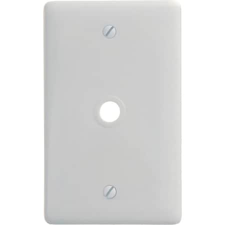 Bryant Bryant Standard White Telephone And Coax Plate, 1-Gang NP11W